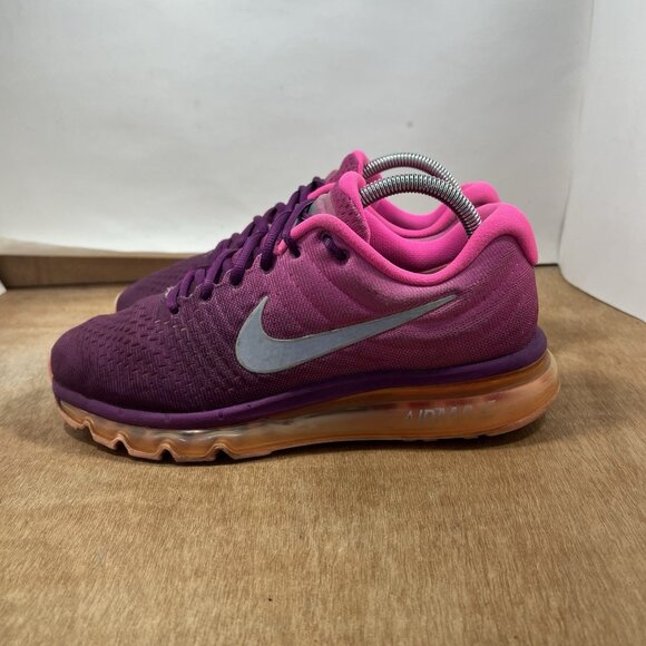 Nike Air Max 2017 Shoes Womens Size 9 Purple Pink Orange Running 849560-502 - Picture 3 of 9